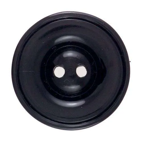 Knopf Schlichtes Design Schwarz – Kunststoffknopf KS-50