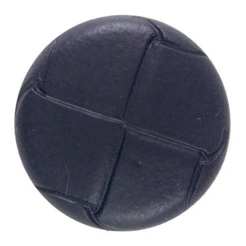 Knopf Lederoptik Schwarz – Kunststoffknopf KS-121