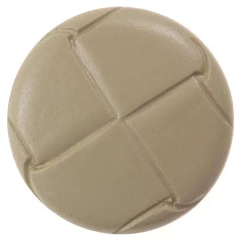 Ösenknopf Lederoptik Creme/Natur – Kunststoffknopf KBG-121