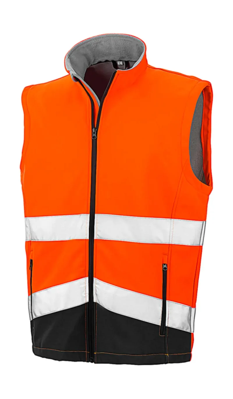 Bedruckbare Sicherheits-Softshell-Weste