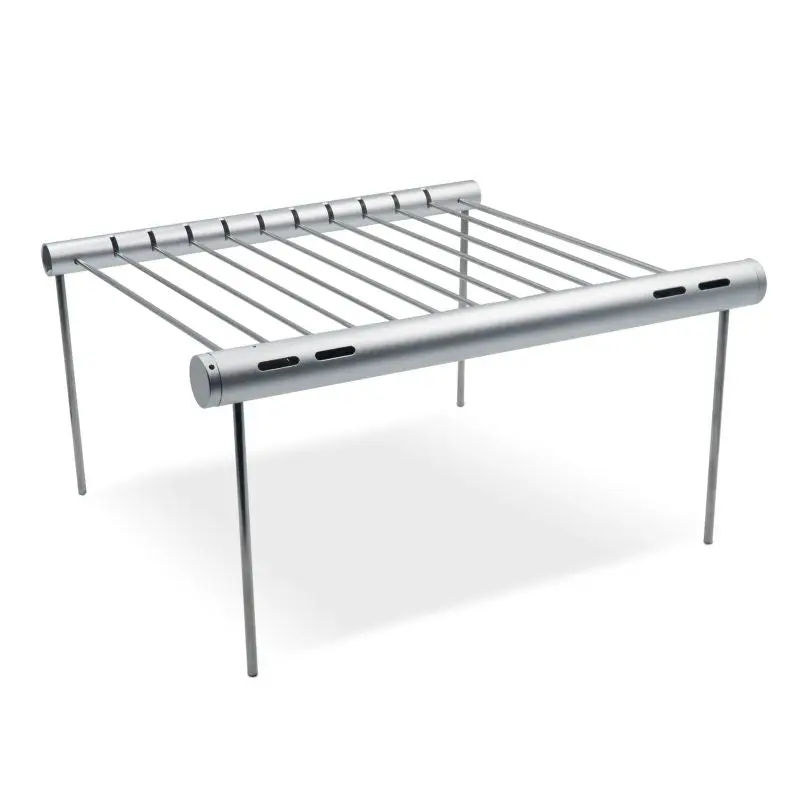 Mobiler BBQ Grill – Tragbarer und stilvoller Grill in Silber