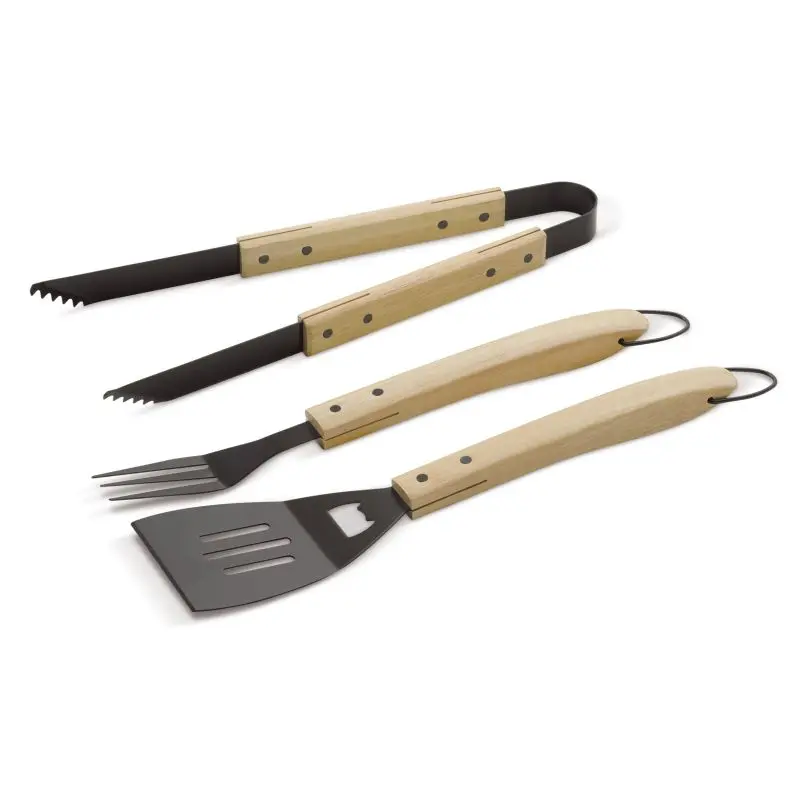 Grillset in Holzoptik - robust und elegant für Grillmeister