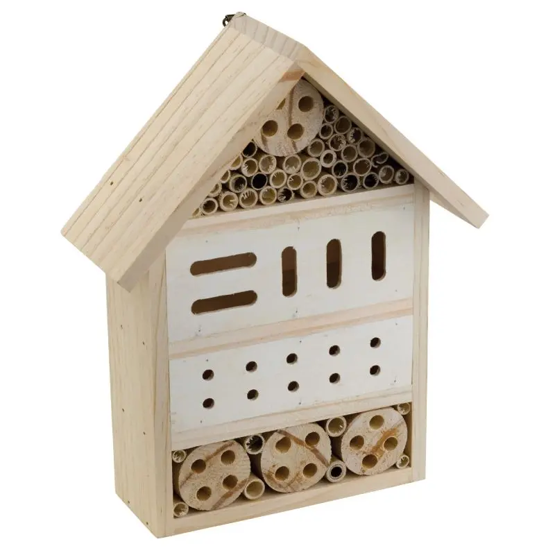Holz-Insektenhotel - Naturnaher Lebensraum für Gartenfreunde