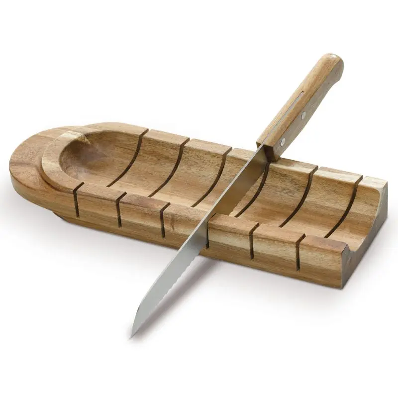 Praktisches Brotbrett mit integriertem Messer, ideal für jede Küche