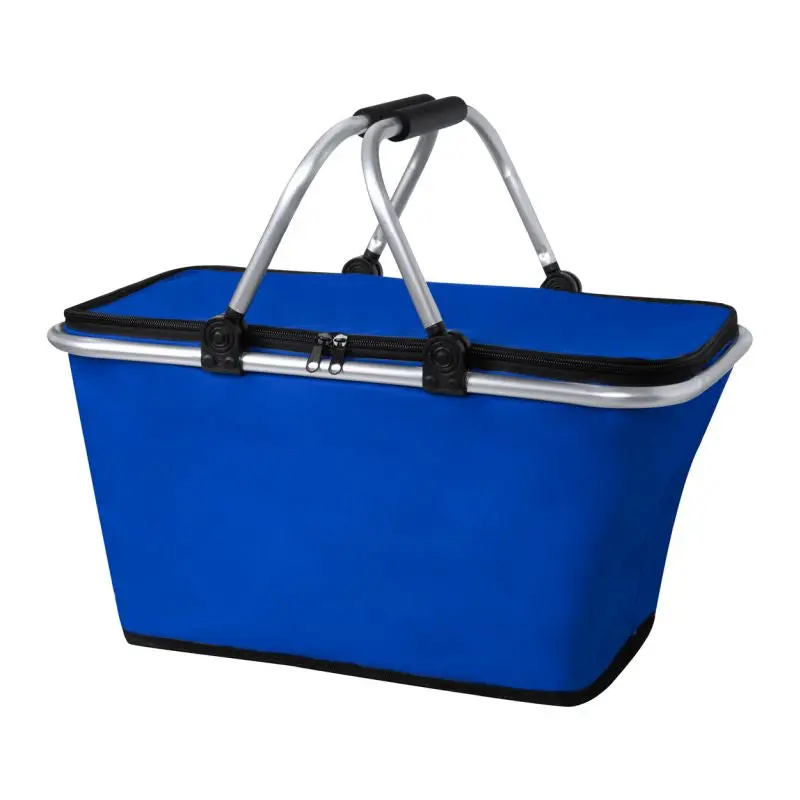 Hochwertiger Yonner Picknickkorb in Blau - Ideal für Outdoor-Ausflüge, Camping & Picknicks
