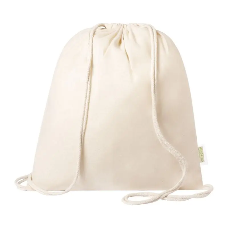 Beige Tibak Turnbeutel - Stilvoller Zugbeutel für Alltag und Freizeit