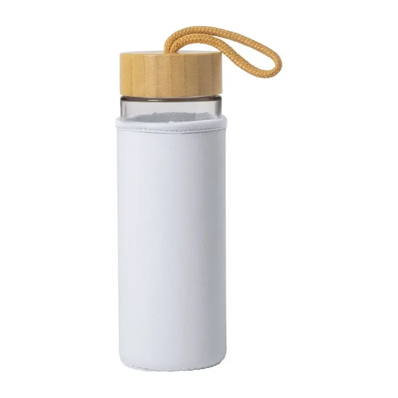 Lurok Elegante Wasserflasche, 530ml, Reinweiß