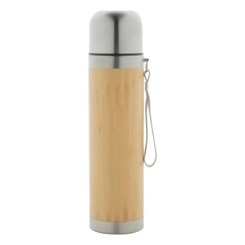 Tiaky Isolierkanne 420 ml - Natur-Silber - Doppelwandige Edelstahl Thermokanne