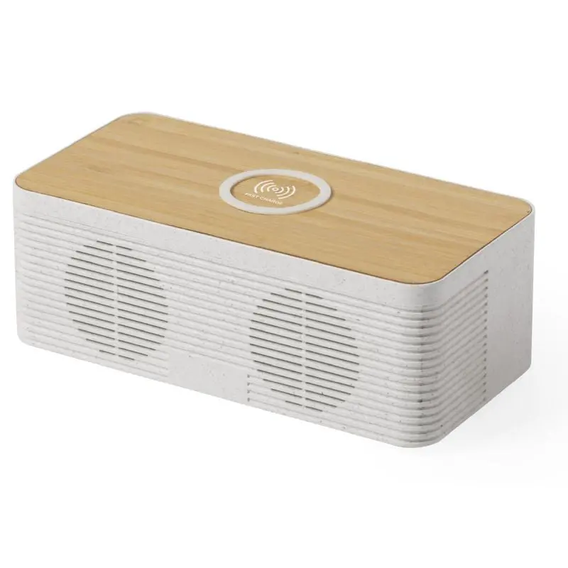 Trecam Bluetooth-Lautsprecher & Kabelloses Ladegerät - Naturoptik