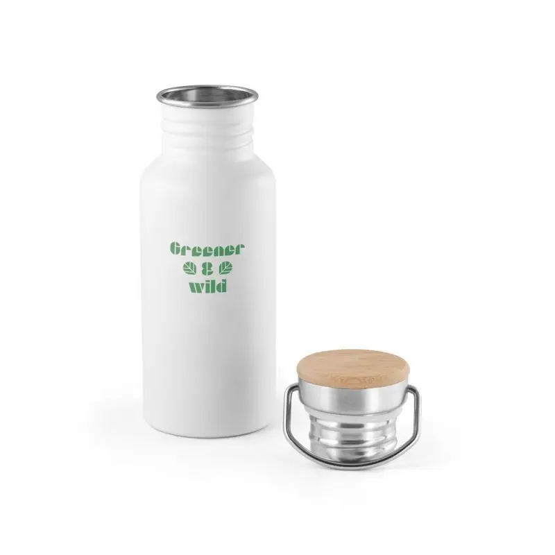 OASIS Edelstahl-Wasserflasche 540 ml in Reinweiß - Stilvoll & Praktisch