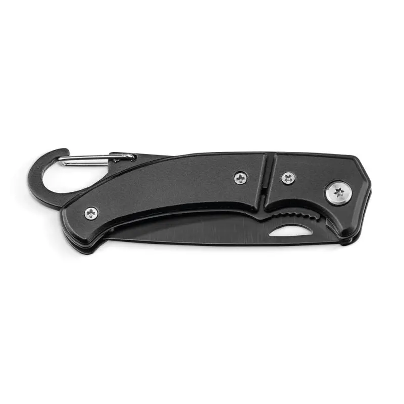 FRED Robustes Taschenmesser, Edelstahl & Metall, Schwarz