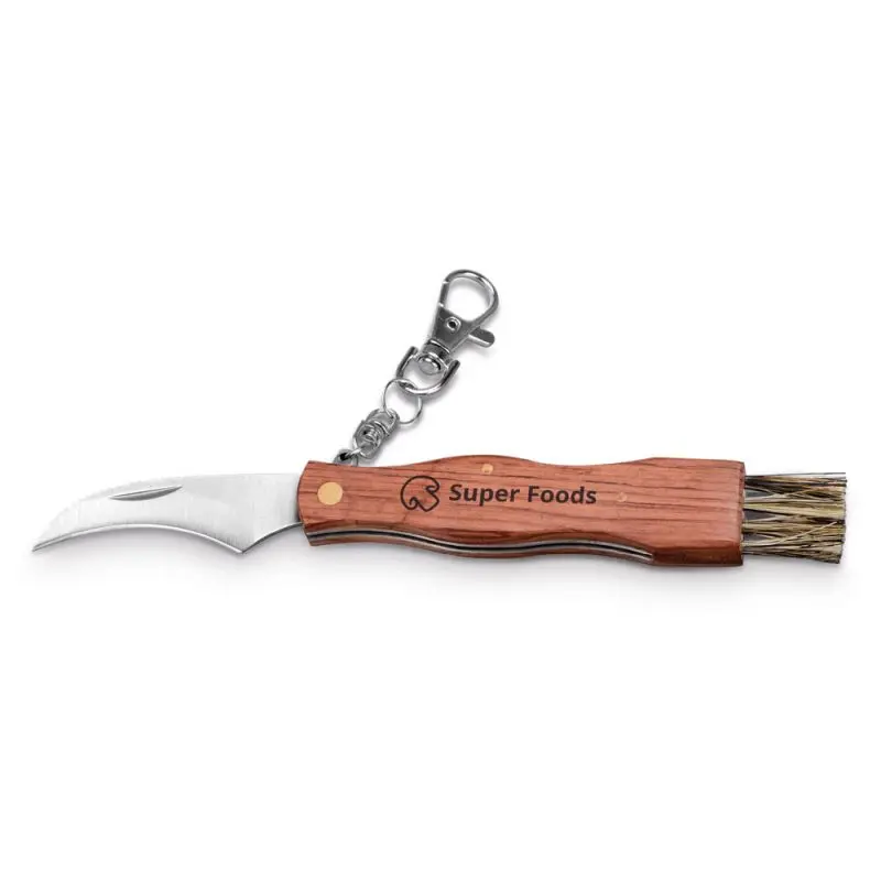 GUNTER Edelstahl Taschenmesser mit Holzgriff, Naturfinish