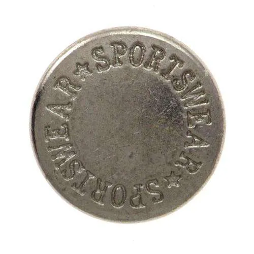 Druckknopf Sportswear Silber 15 mm – Metallknopf NK-51