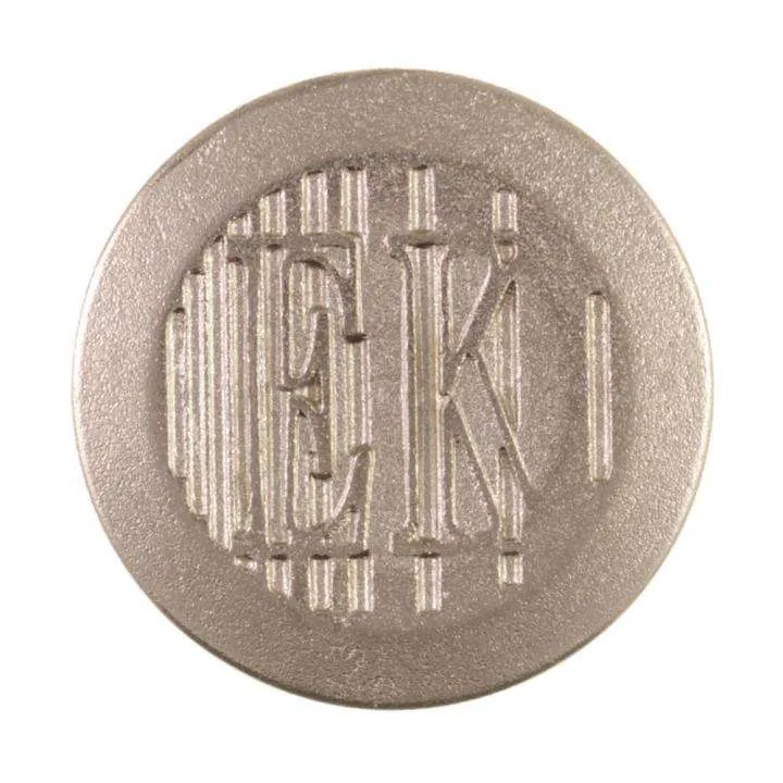 Druckknopf mit Wappen Silber 20 mm – Metalldruckknopf NK-43
