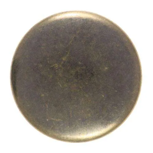 Druckknopf Flache Linse Messingfarben 18 mm – Metallknopf NK-134