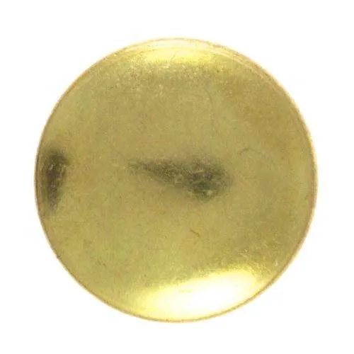 Druckknopf Flache Linse Gold 13 mm – Metallknopf NK-134