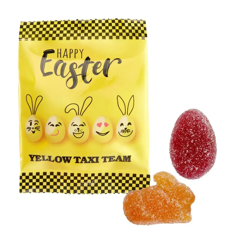 Veganes Ostergelee in klassischer Folie, personalisierbar