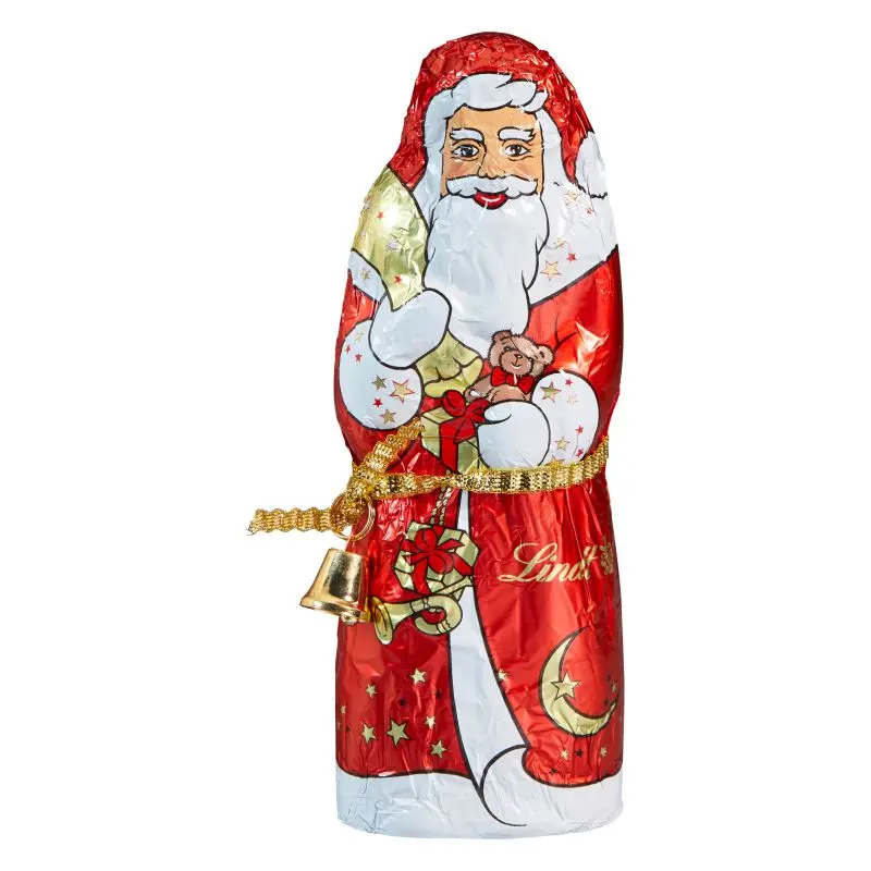 Lindt & Sprüngli Schoko-Weihnachtsmann - Klassisches Standardmotiv für die Feiertage