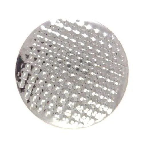 Druckknopf Facetten Optik Silber 15 mm – Metallknopf NK-118