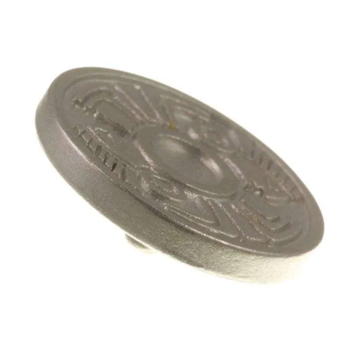 Druckknopf Ethno-Muster Silber 18 + 20 mm – Metallknopf NK-56