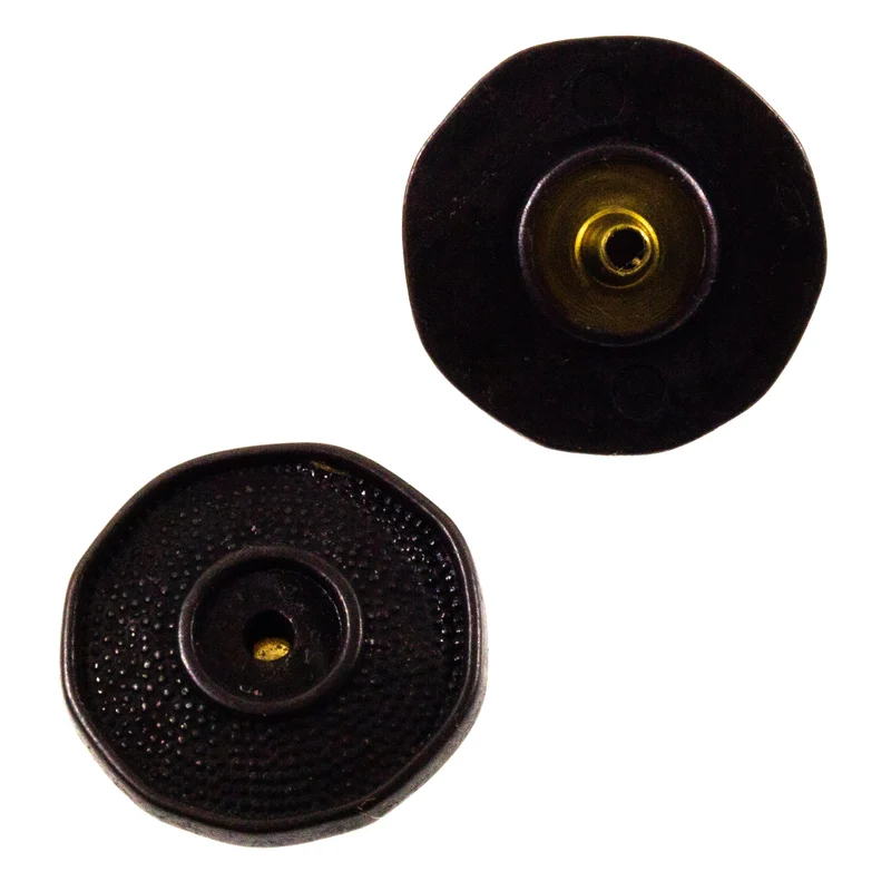 Druckknopf Donut Look Schwarz-Kupfer 18 + 23 mm – Metallknopf NK-68