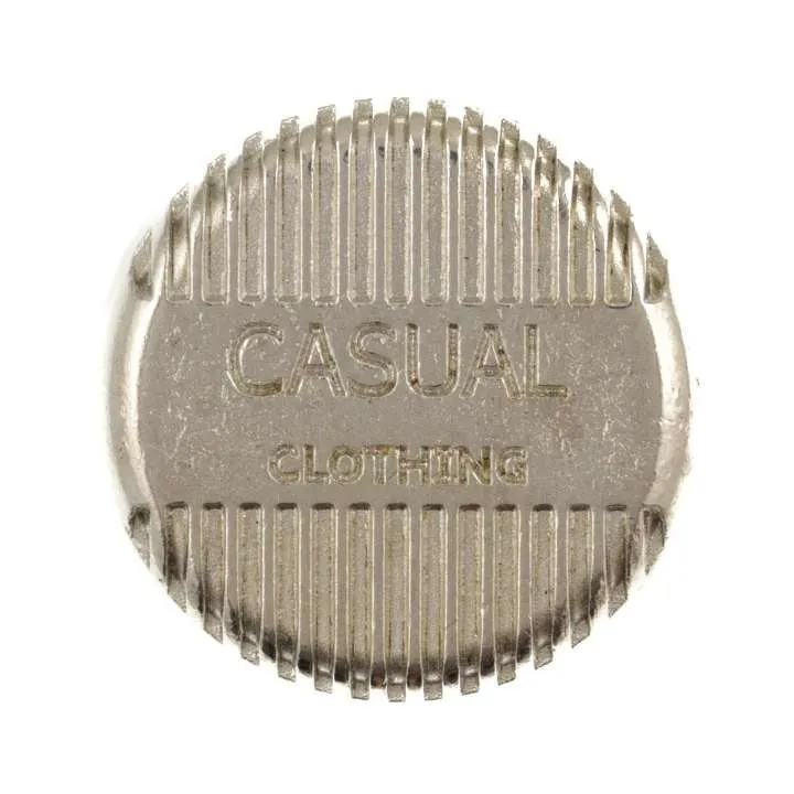 Druckknopf Casual Silber 20 mm – Metalldruckknopf NK-58