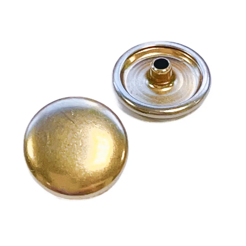 Druckknopf Klassisch Goldfarben 14 mm – Metallknopf NK-302