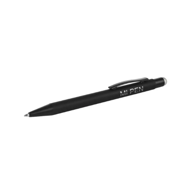 Metmaxx Kugelschreiber BusinessLogo Antibac - Schwarz-Silber Hygienischer, Eleganter Schreibstift