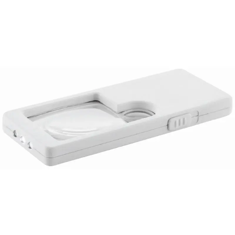 Weiße Metmaxx Lupe LED&See – Premium-Vergrößerungslupe mit LED-Beleuchtung für klare Sicht