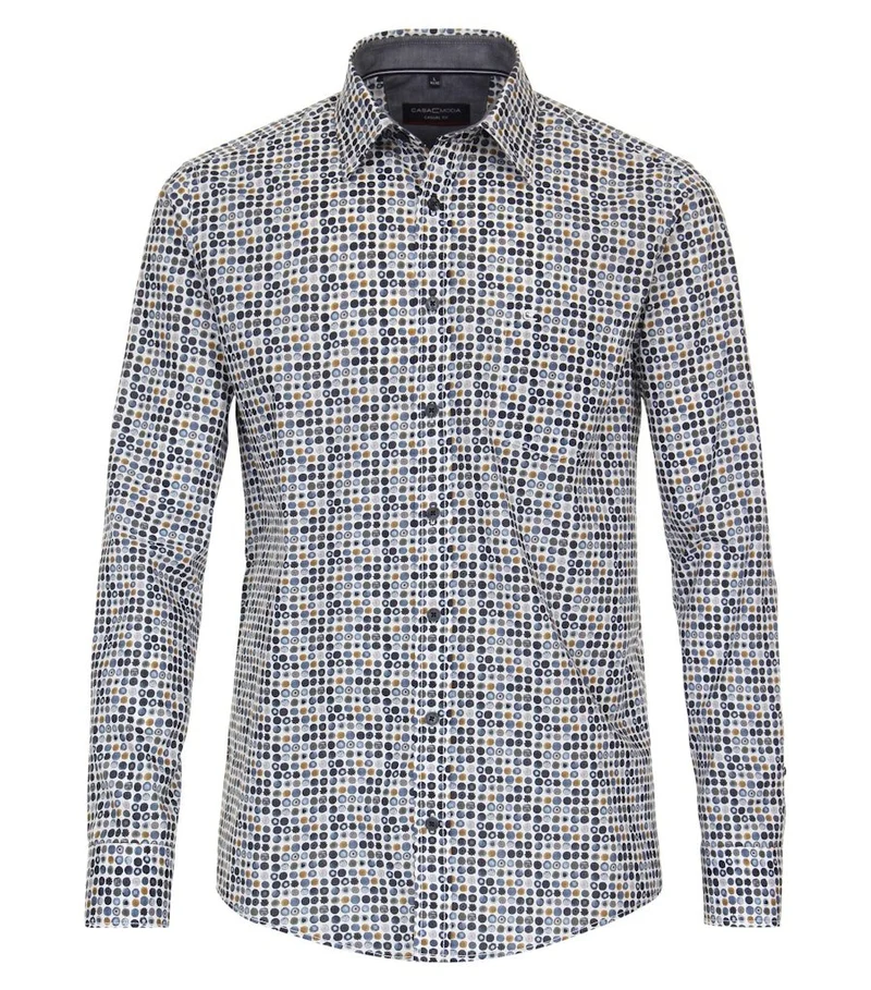 Casa Moda Langarm FreizeitHemd Blau