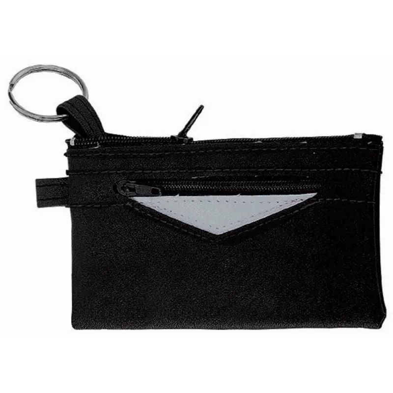 CreativDesign PeppKey Große Schlüsseltasche - Schwarz-Silber, Eleganter Organizer