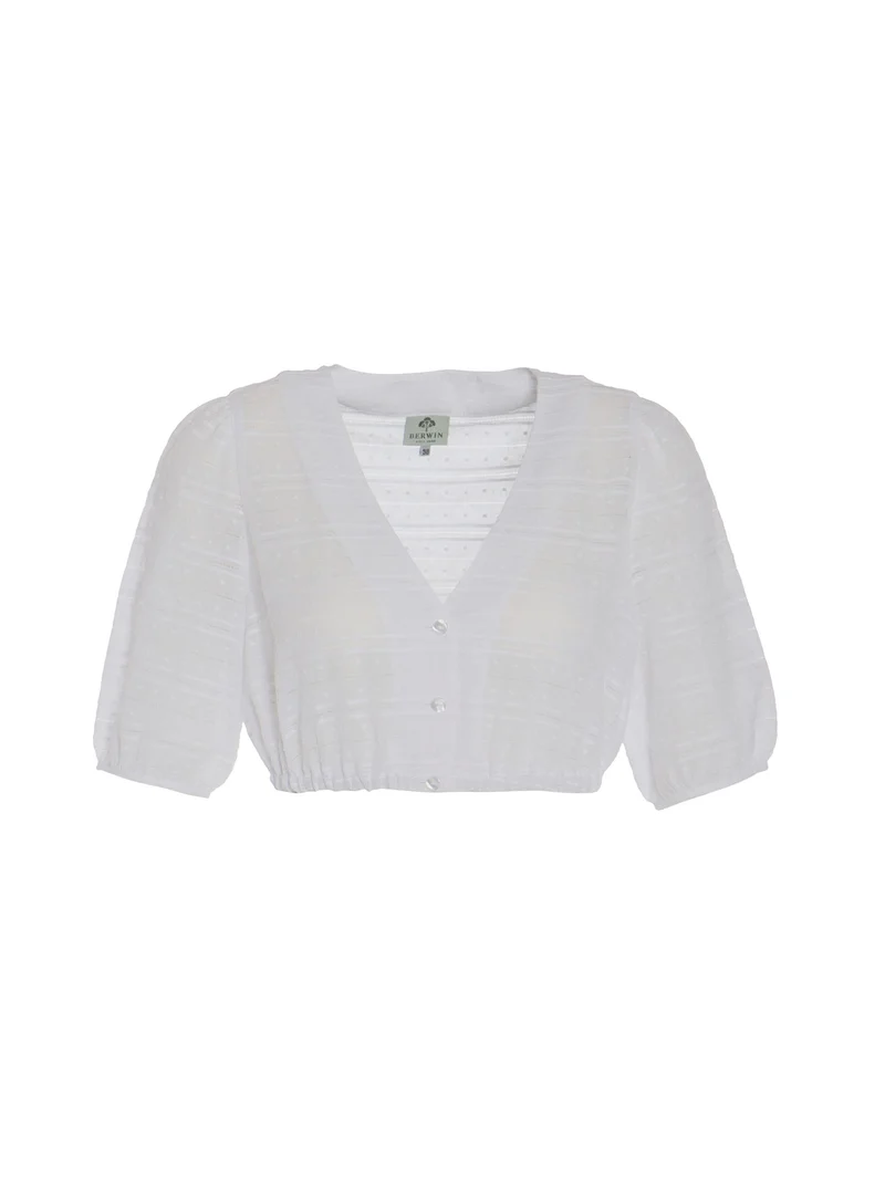 Dirndlbluse aus Streifenstoff