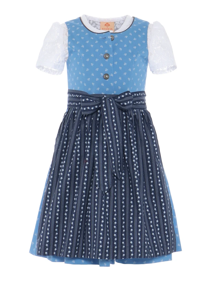 Kinderdirndl mit passender Spitzenbluse