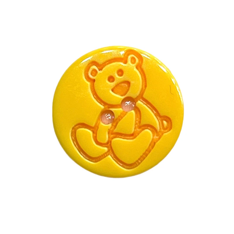 Kinderknopf "Teddy gelb"