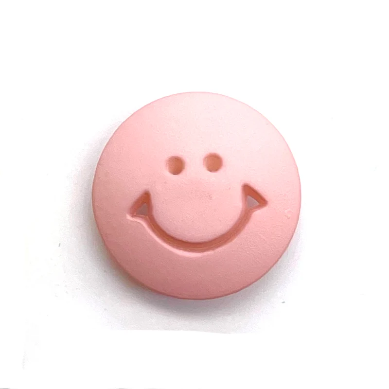 Kinderknopf "Smiley rosa"