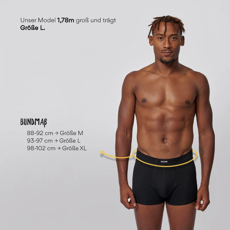Retro Boxershorts | Schwarz