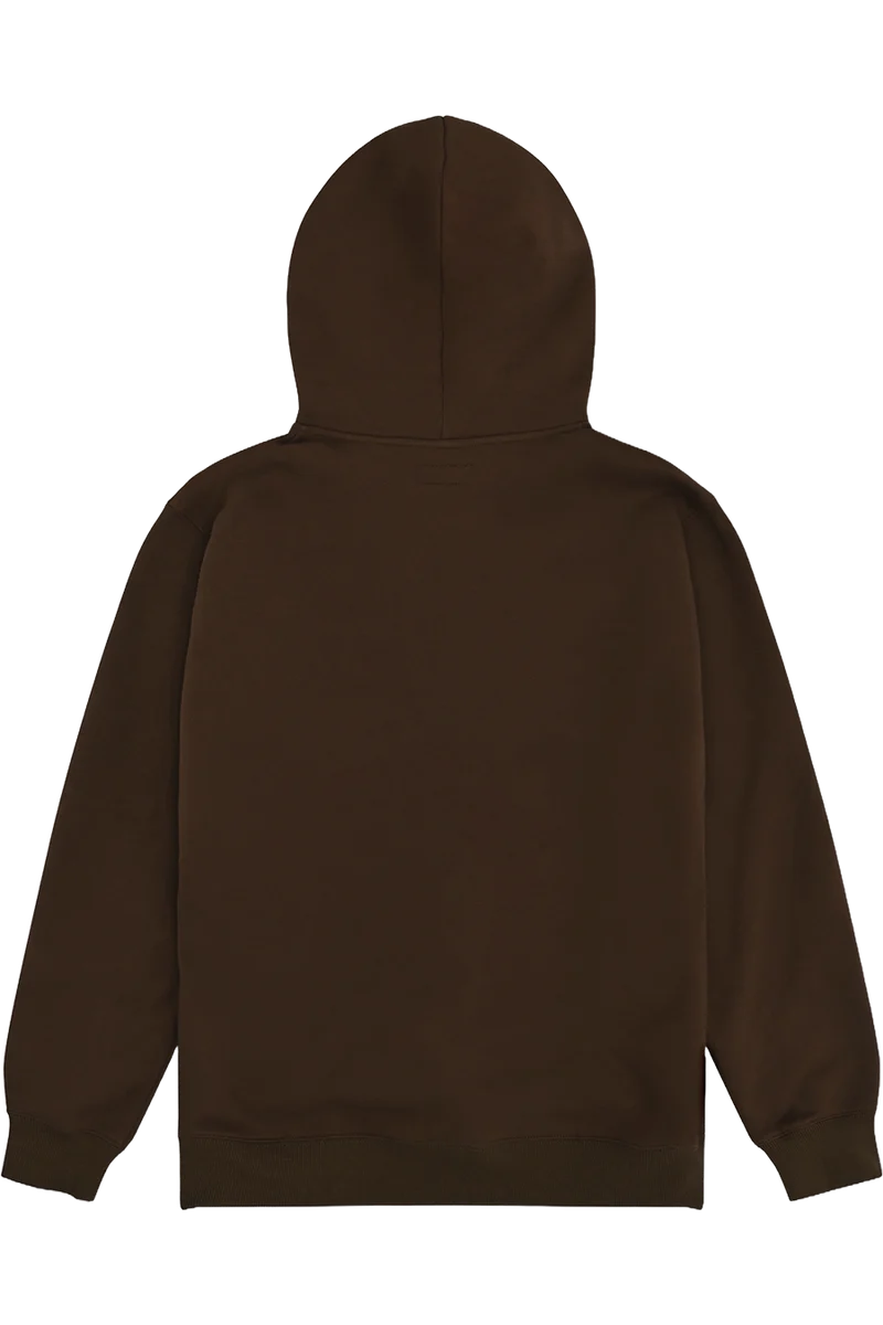 Herren Hoodie mit Edelweiß und Kapuze - dunkelbraun
