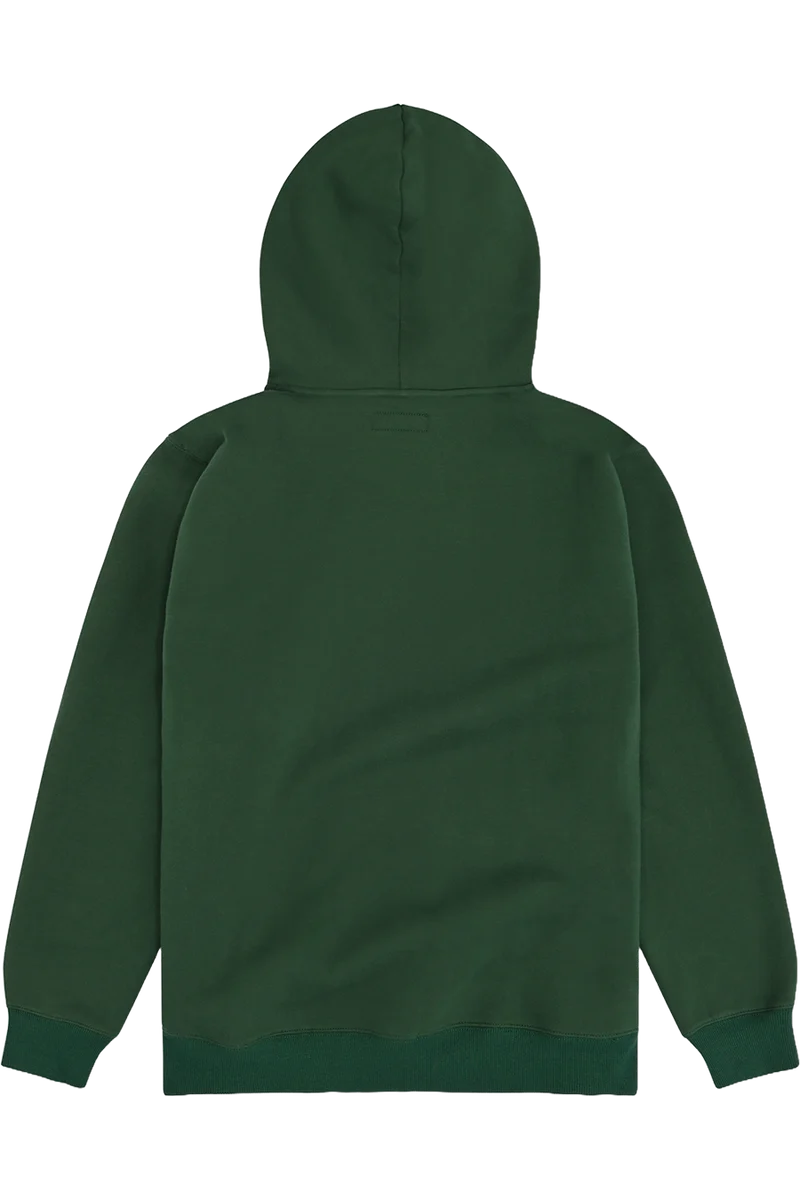 Herren Hoodie mit Edelweiß und Kapuze - dunkelgrün