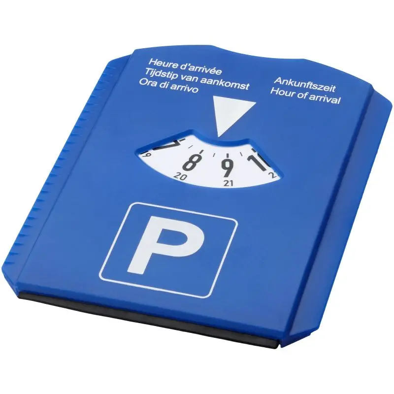 Titel für Spot 5-in-1 Parkscheibe - blau: Multifunktionale 5-in-1 Parkscheibe Spot in Blau - Vielseitig & Effektiv