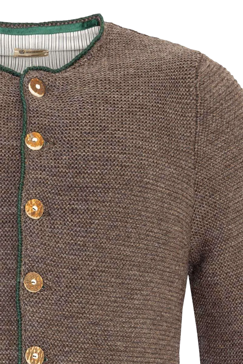 Trachten Herren Strickjacke gefüttert