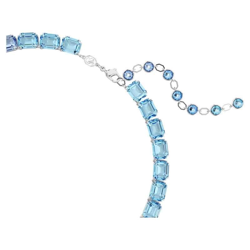 Swarovski Unisex Millenia Tennis‑Halskette Blauer Farbverlauf 5694136