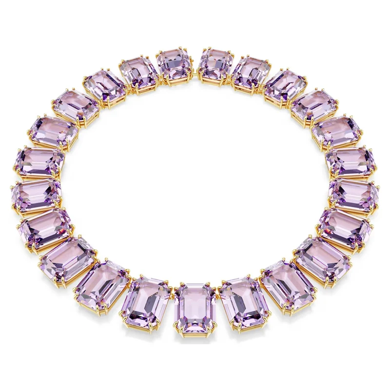 Swarovski Unisex Millenia Tennis-Halskette Violett 5715330