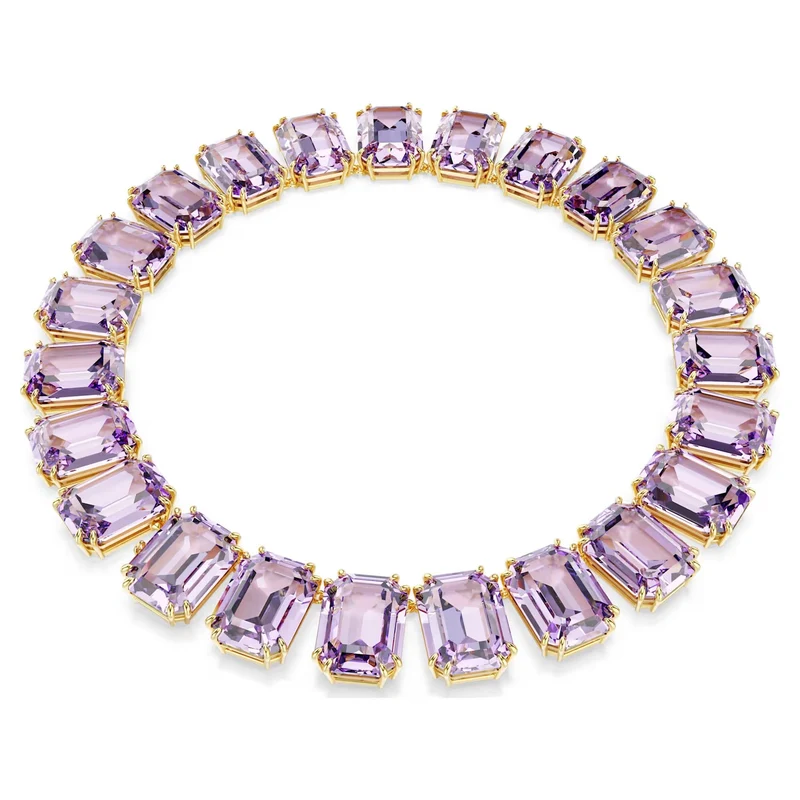 Swarovski Unisex Millenia Tennis-Halskette Violett 5715330