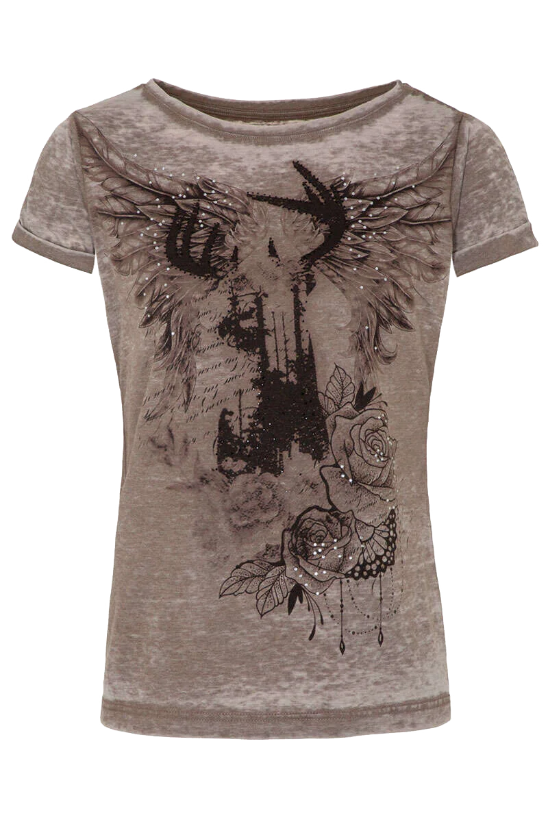 Damen Trachten-T-Shirt mit Print