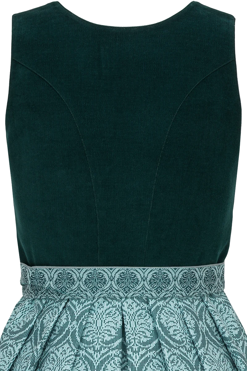 Midi-Dirndl mit Cordoberteil und Webrock