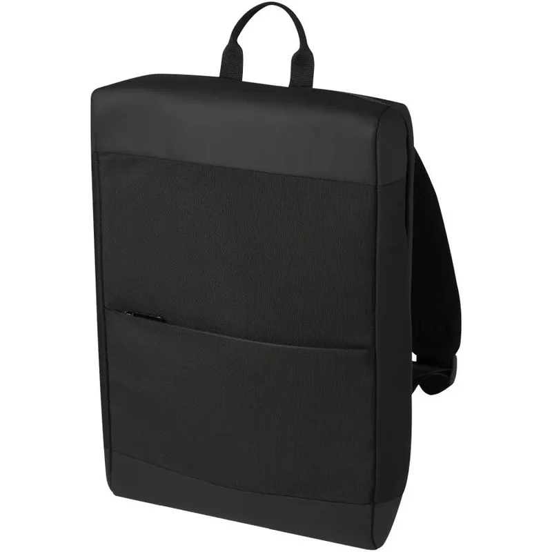 Rise 15,6 Laptop-Rucksack aus GRS-Recyceltem Material – Schwarz