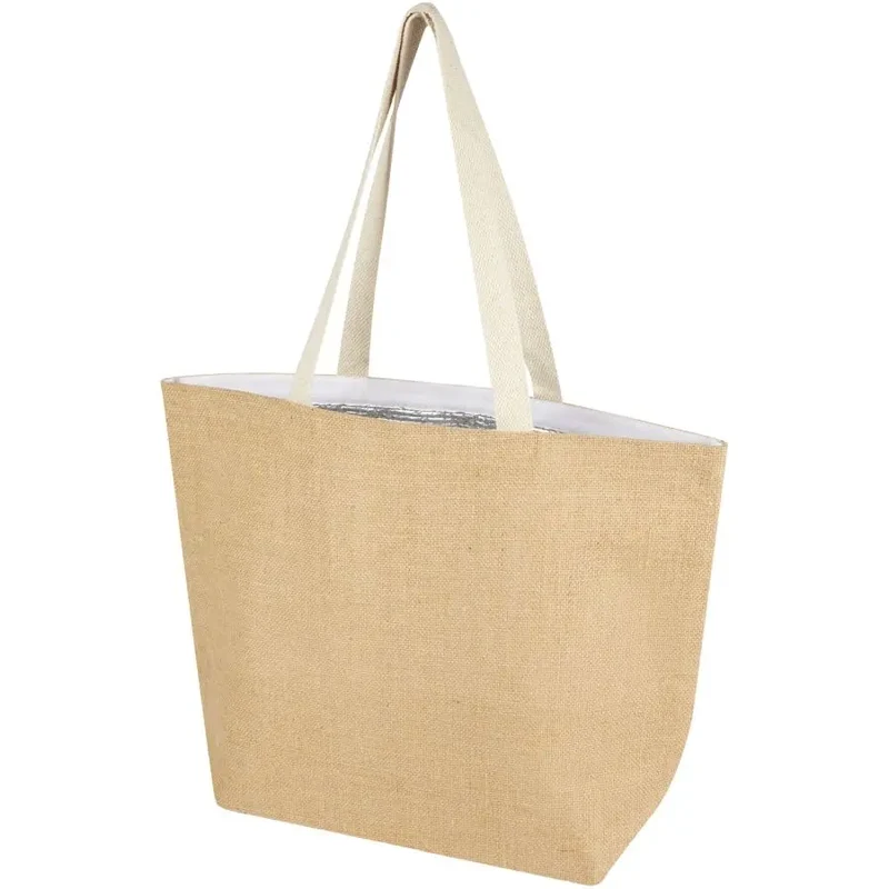 Juta Jute-Kühltragetasche, 12L, 300g/m², naturweiß, umweltschonend