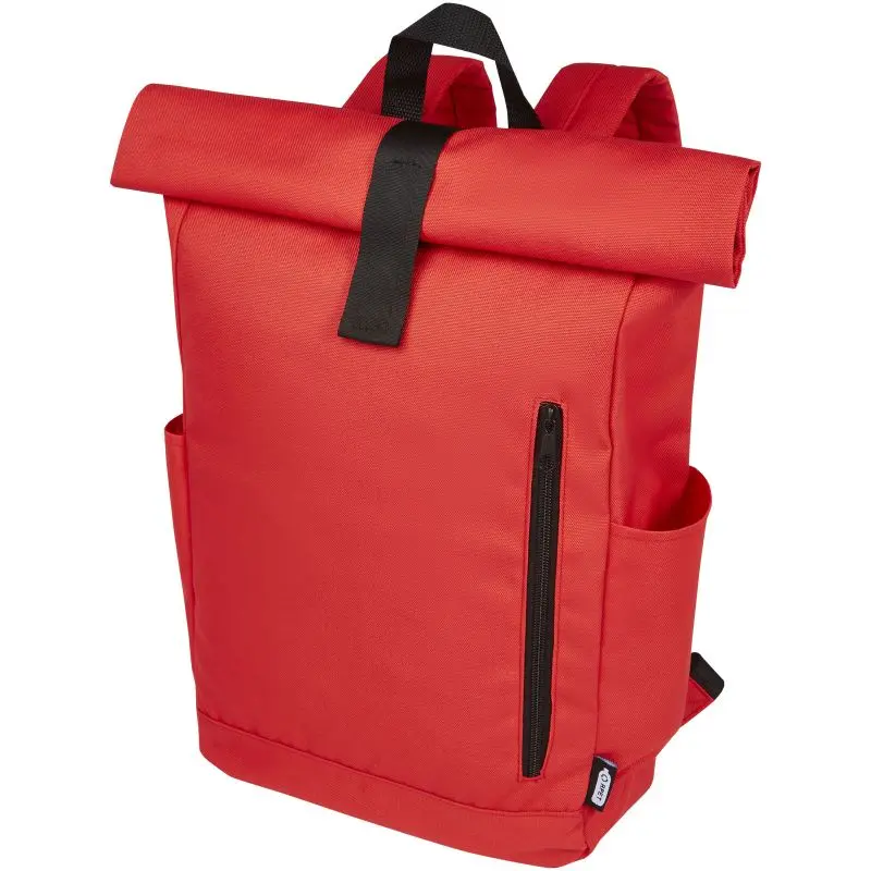 Byron Roll-Top Rucksack 18L, 15,6 GRS RPET, Rot