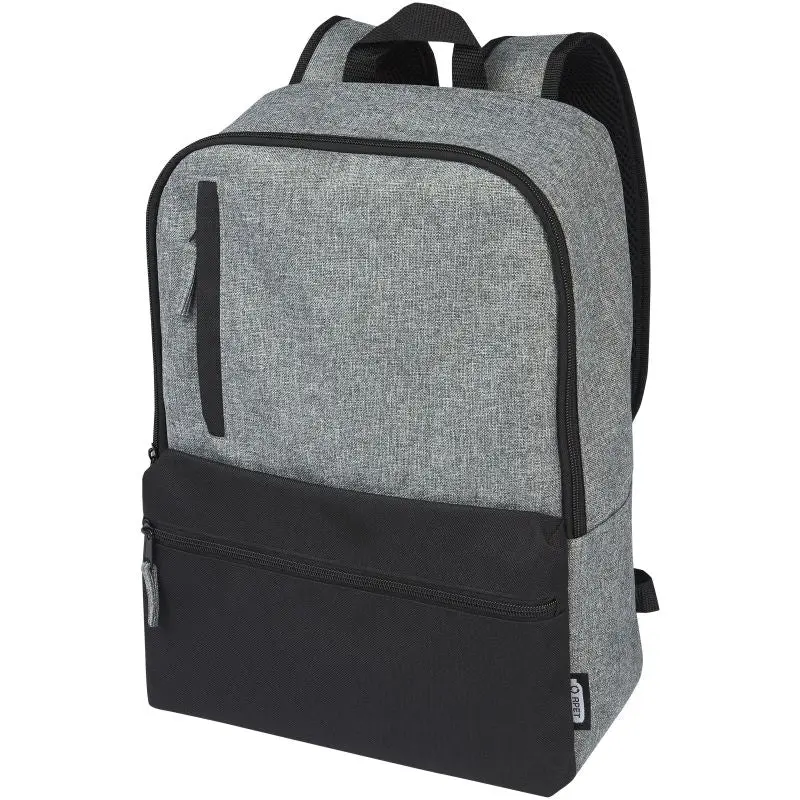 Reclaim 15'' GRS Recycelter Laptop-Rucksack 14L, Schwarz-Heather Grau