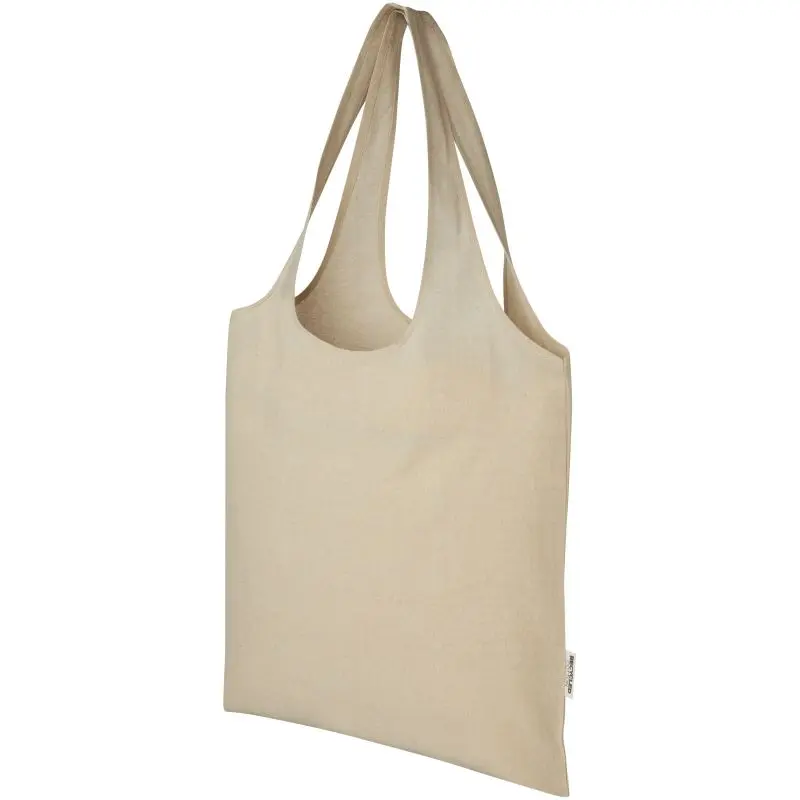 Pheebs 150 g/m² recycelte Einkaufstasche 7L - heather natur